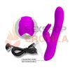 Vibrador con estimulador oscilante de punto G